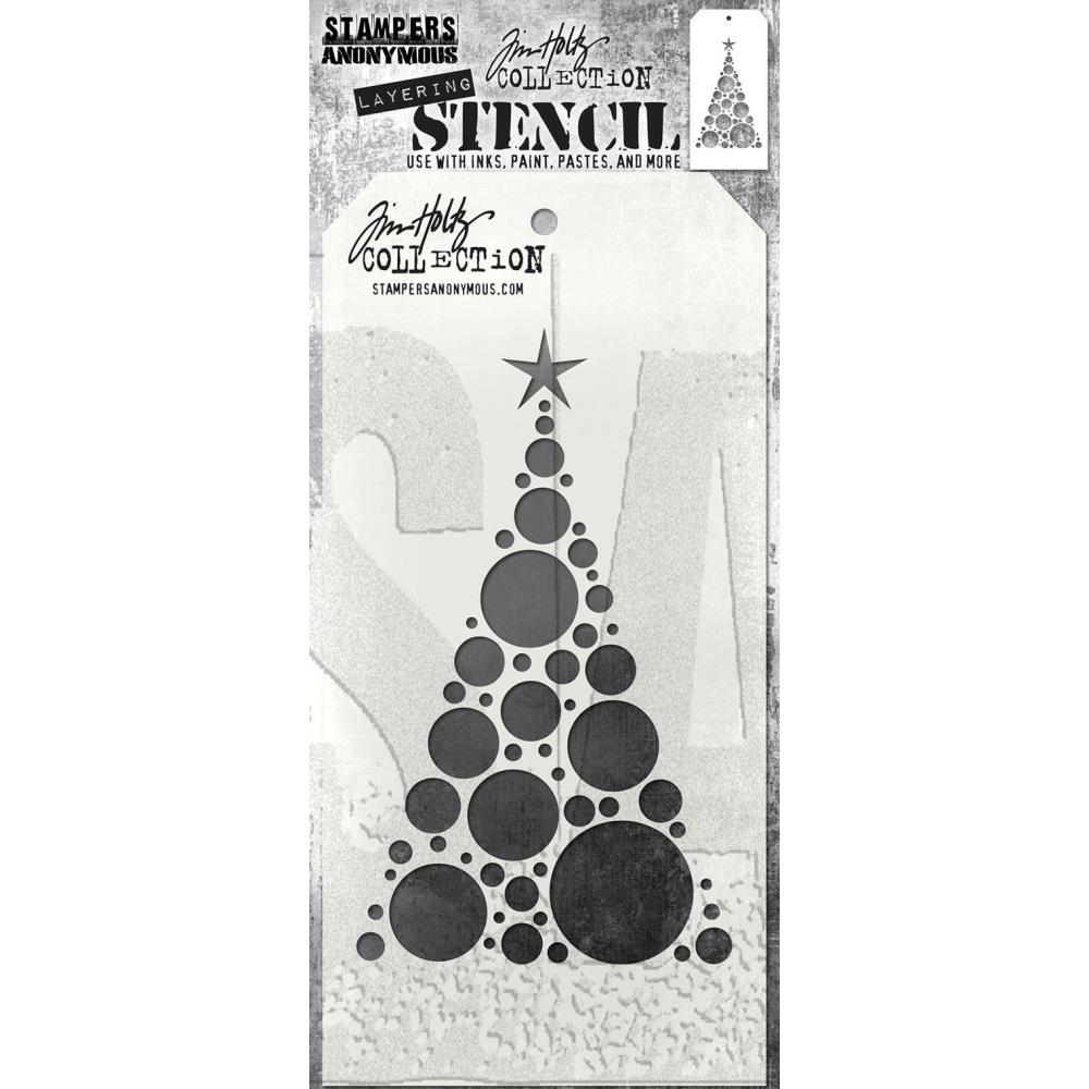 Tim Holtz 4.125"X8.5" Layered Stencil: Modern Tree, by Stampers Anonymous (THS1GHV2)