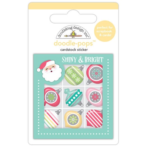 Doodlebug Doodle-Pops Tinsel Time 3D Stickers: Deck The Halls (8728)