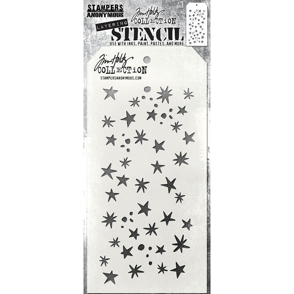Tim Holtz 4"x8.5" Layering Stencil: Spellbound, by Stampers Anonymous (THS170)