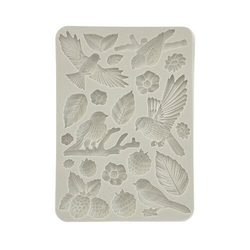 Stamperia Forest A5 Silicone Mold: Birds (5A002CGP1GG02)