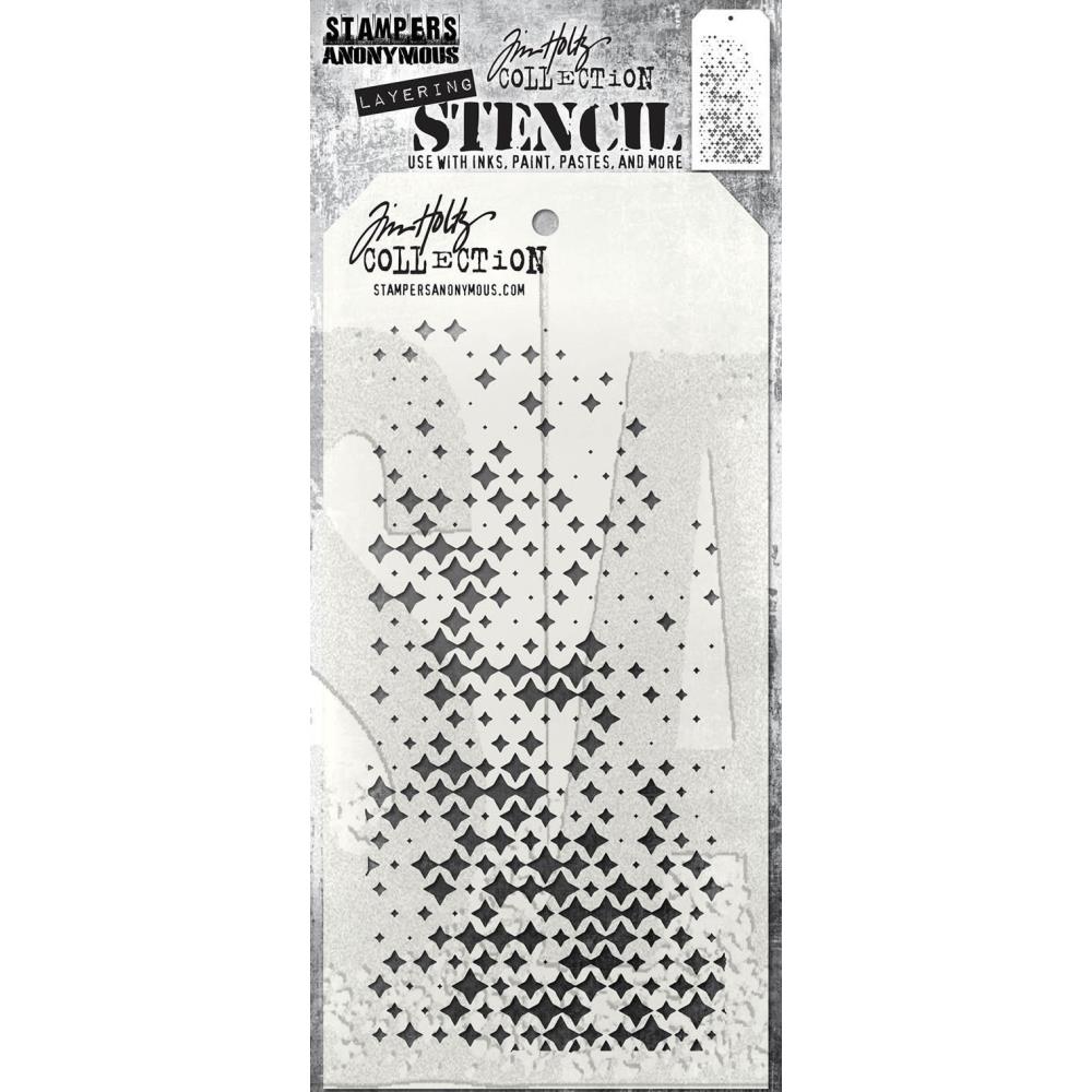 Tim Holtz 4.125"X8.5" Layered Stencil: Sparkle Fade, by Stampers Anonymous (THS1GHV3)