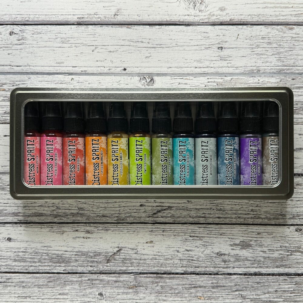 Tim Holtz Spritz Bundle Complete Collection: 36 colors + 3 storage Tins