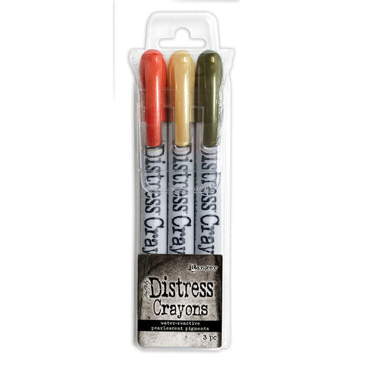 Tim Holtz Distress Pearlescent Crayons: Halloween Set #5 (TSHK84341)