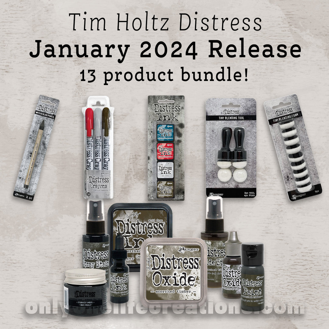Ranger Tim Holtz Distress Bundle - Distress Ink Pad Sets #13, 14, 15 Plus Distress Refresher with Bonus PTP Blending Sticks