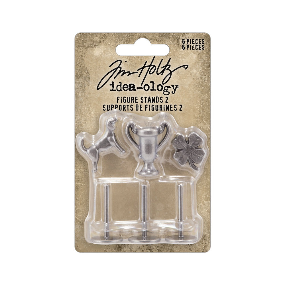 Tim Holtz Idea-ology Figure Stands 2, 3 Charms (TH94368)