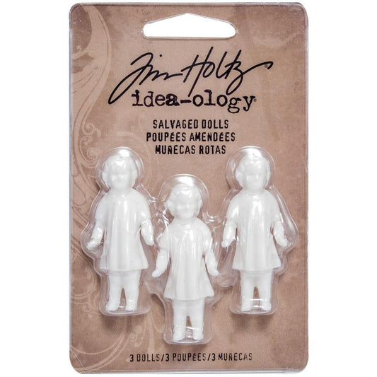 Tim Holtz Idea-Ology Salvaged Dolls, 3/Pkg (TH93196)