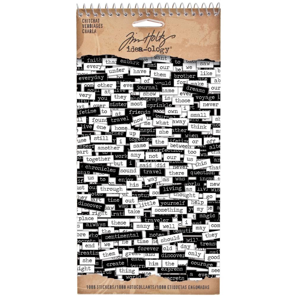 Tim Holtz Idea-Ology Chitchat Sticker Tablet: Verbiages (TH92998)