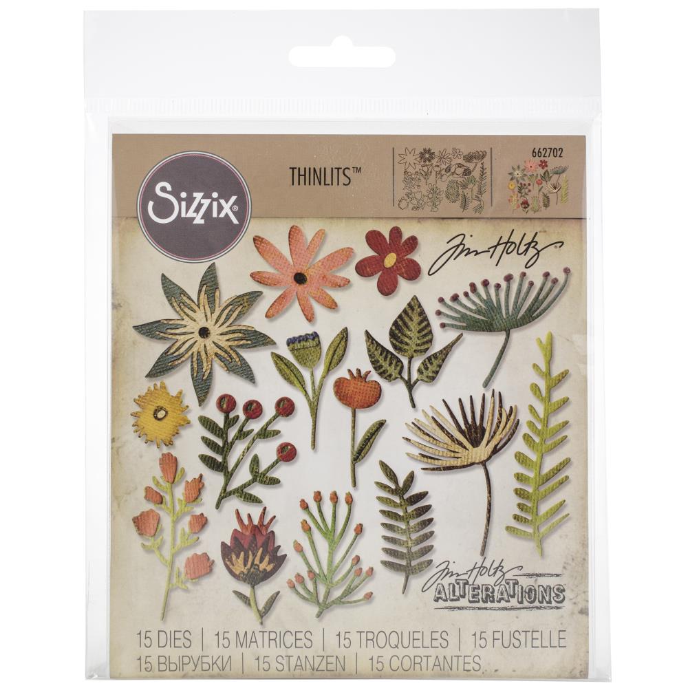Sizzix Thinlits Dies: Funky Floral #3, By Tim Holtz (662702)
