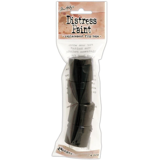 Tim Holtz Distress Paint Replacement Flip Top Lids (4 pack)