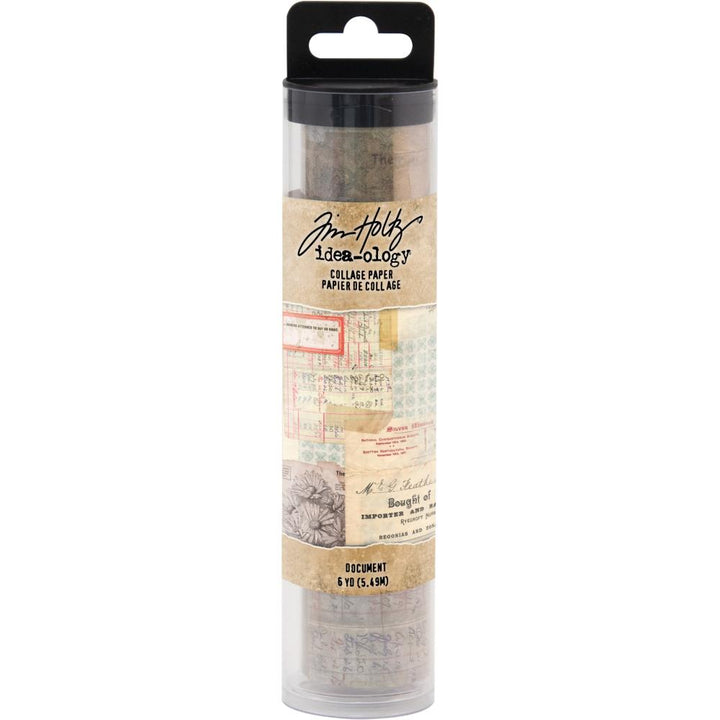 Tim Holtz Idea-Ology 6"X6yds Collage Paper: Document (TH93951)