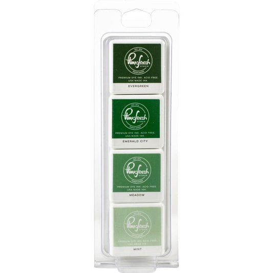 Pinkfresh Studio Premium Dye Cube Ink Pads 4 Colors: Garden Stroll (PFDIC03)