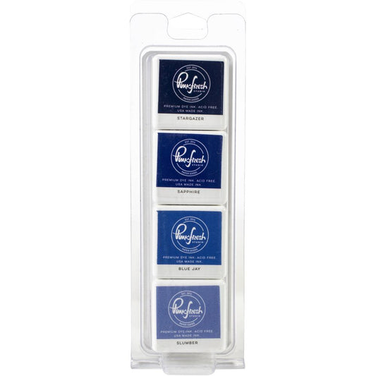 Pinkfresh Studio Premium Dye Cube Ink Pads 4 Colors: Starry Night (PFDIC06)