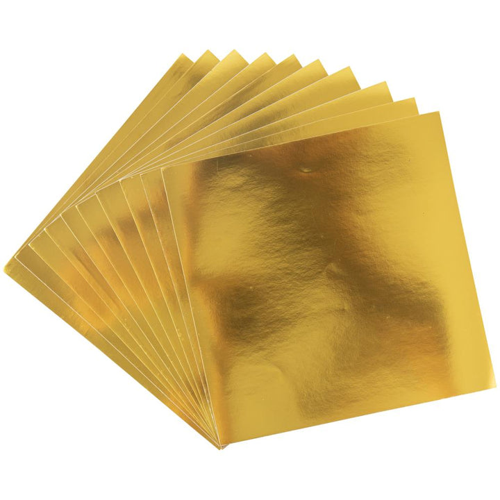 Sizzix Surfacez 6"x6" Aluminum Metal Sheets: Gold (665258)