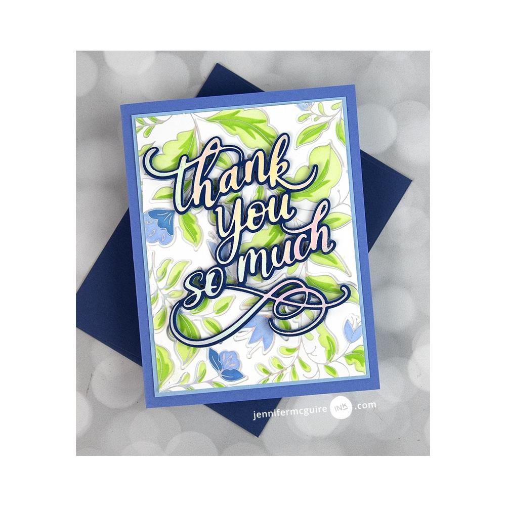 Pinkfresh Studio Hot Foil Plate: Thank You So Much (PF109421)