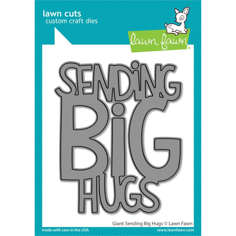 Lawn Fawn Custom Craft Die: Giant Sending Big Hugs (LF2566)