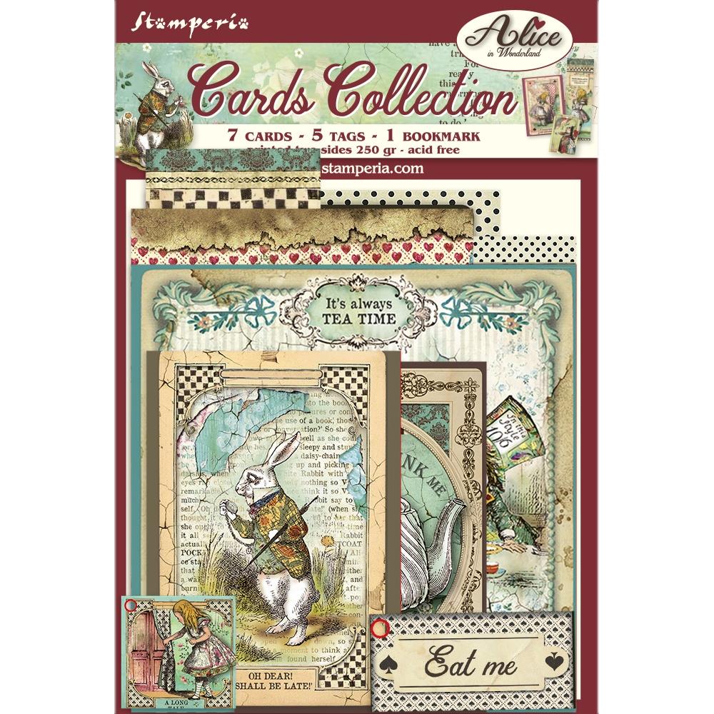 Stamperia Alice In Wonderland Cards Collection (BCARD01)