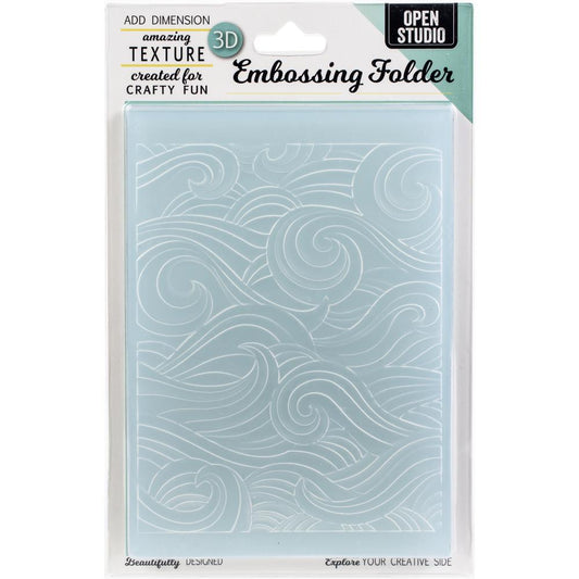 Memory Box 3D Embossing Folder: Waves (EF1013)