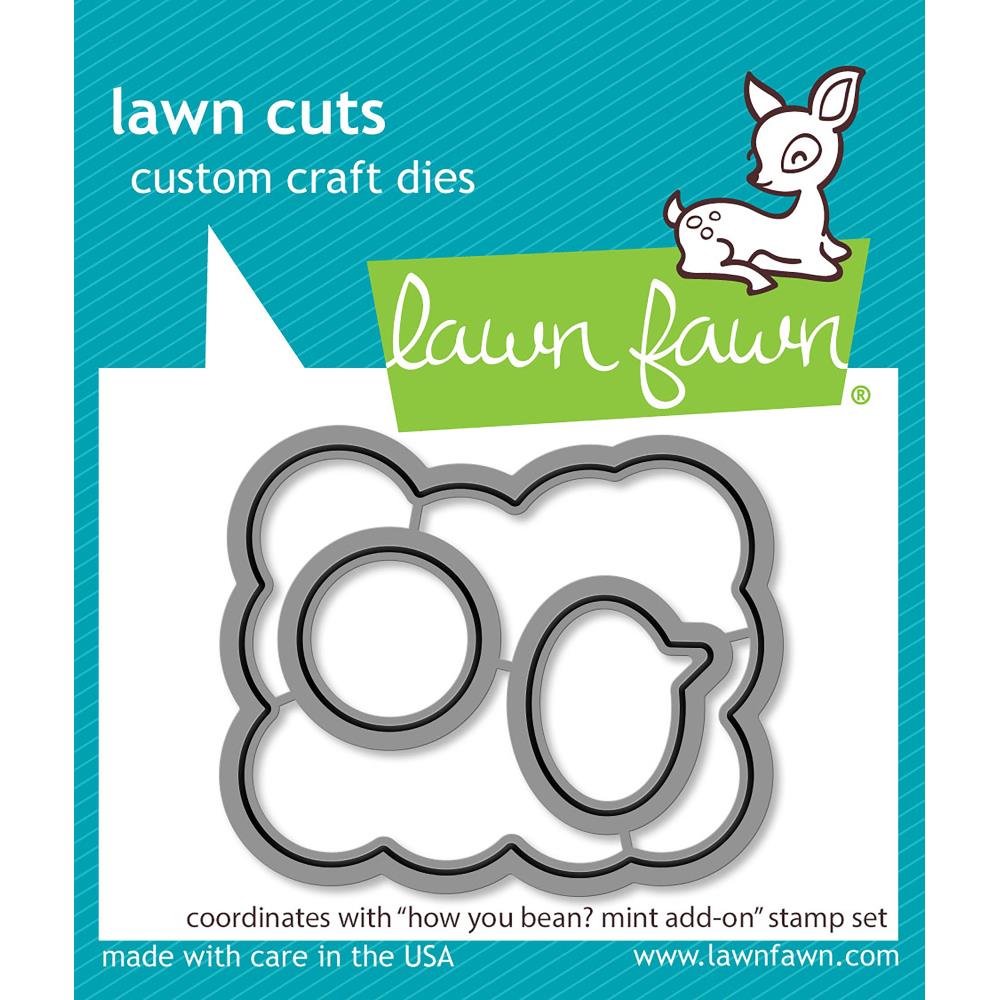 Lawn Fawn Lawn Cuts Custom Craft Die: How You Bean? Mint, Add Ons (LF2683)