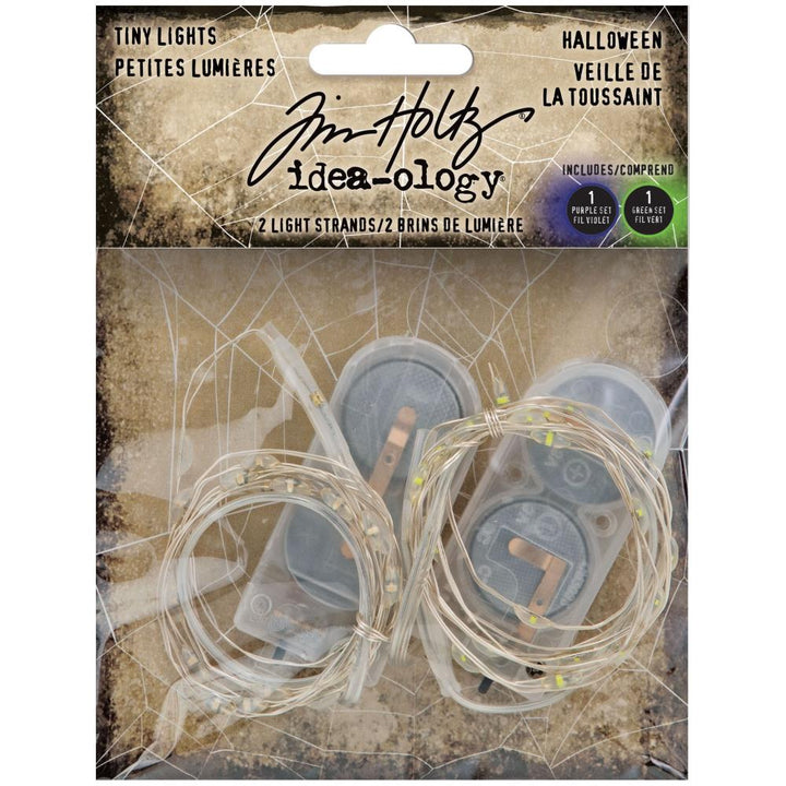 Tim Holtz Idea-ology Halloween Battery Operated Wire Light Strands: Purple & Green (TH94157)