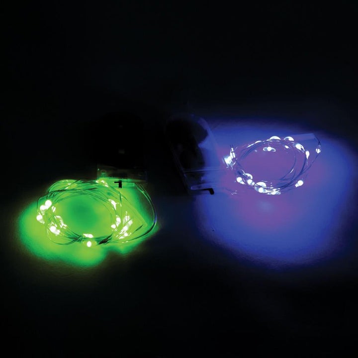 Tim Holtz Idea-ology Halloween Battery Operated Wire Light Strands: Purple & Green (TH94157)