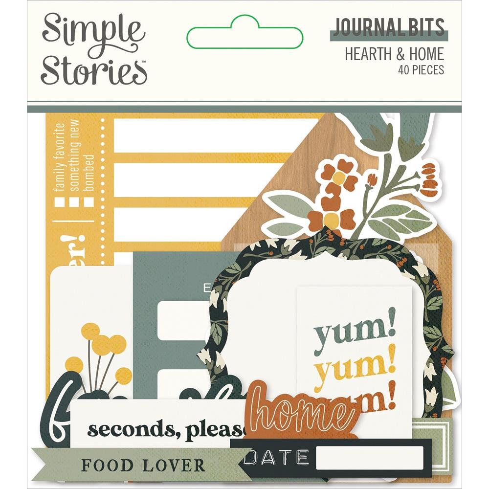 Simple Stories Hearth and Home Bits and Pieces Die Cuts: Journal (HHO16517)