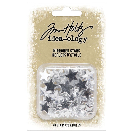 Tim Holtz Idea-ology Mirrored Stars, 70/Pkg (TH94207)