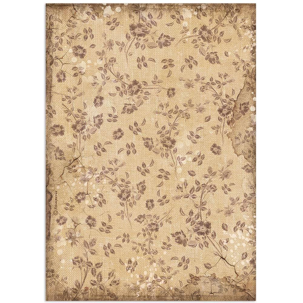 Stamperia Lady Vagabond Lifestyle A4 Rice Paper Sheet: Floreal Texture (DFSA4652)