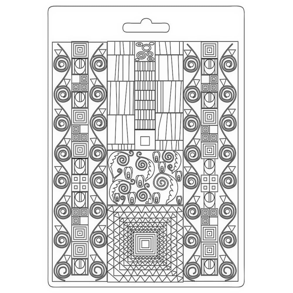 Stamperia Klimt A5 Soft Maxi Mould: Patterns (3PTA599)