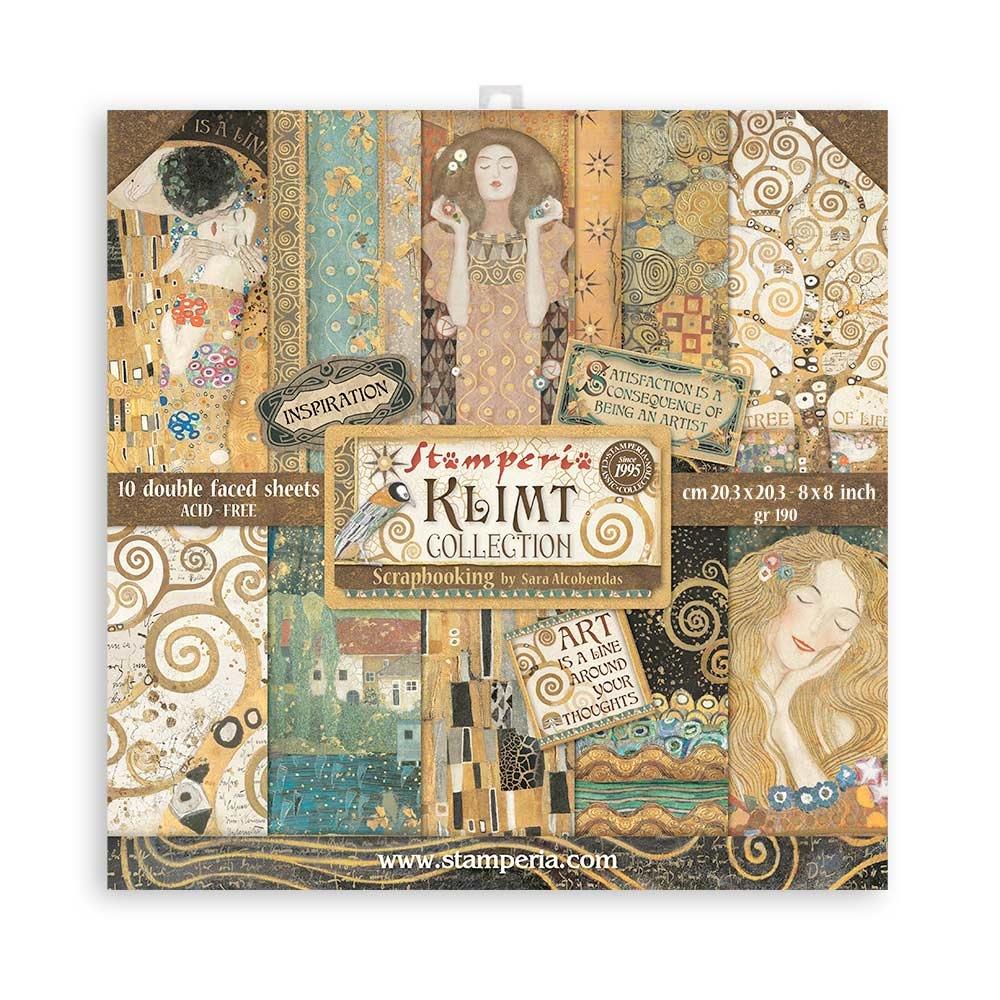 Stamperia Klimt 8"x8" Double Sided Paper Pad (SBBS48)