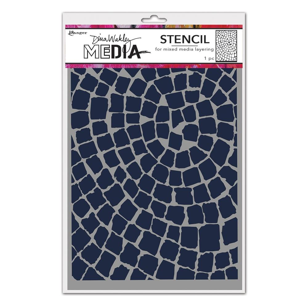Dina Wakley 6"x9" Stencil: Mosaic Circle (MDS77695)