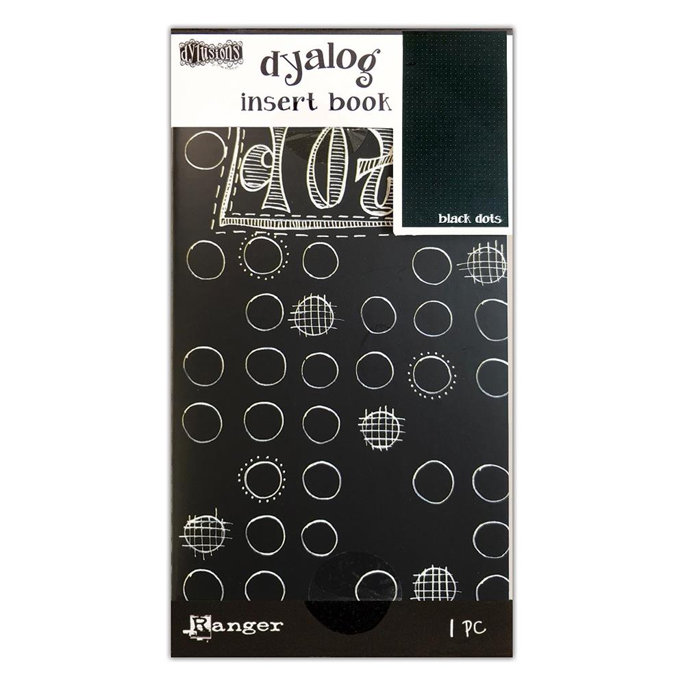 Dylusions 4"x8" Dyalog Insert Book: Black with Dots, by Dyan Reaveley (DYT77367)