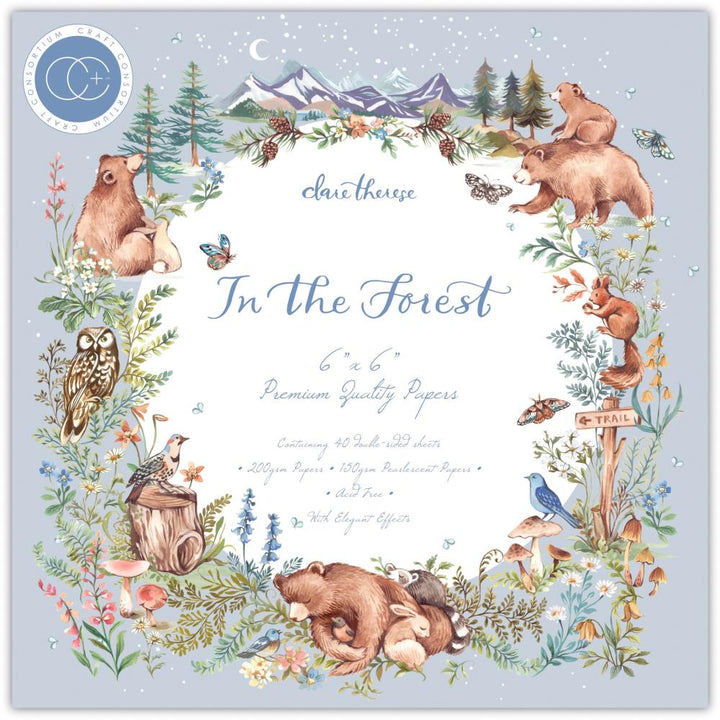 Craft Consortium In The Forest 6"x6" Double-Sided Paper Pad, 40/Pkg (PAD031B)