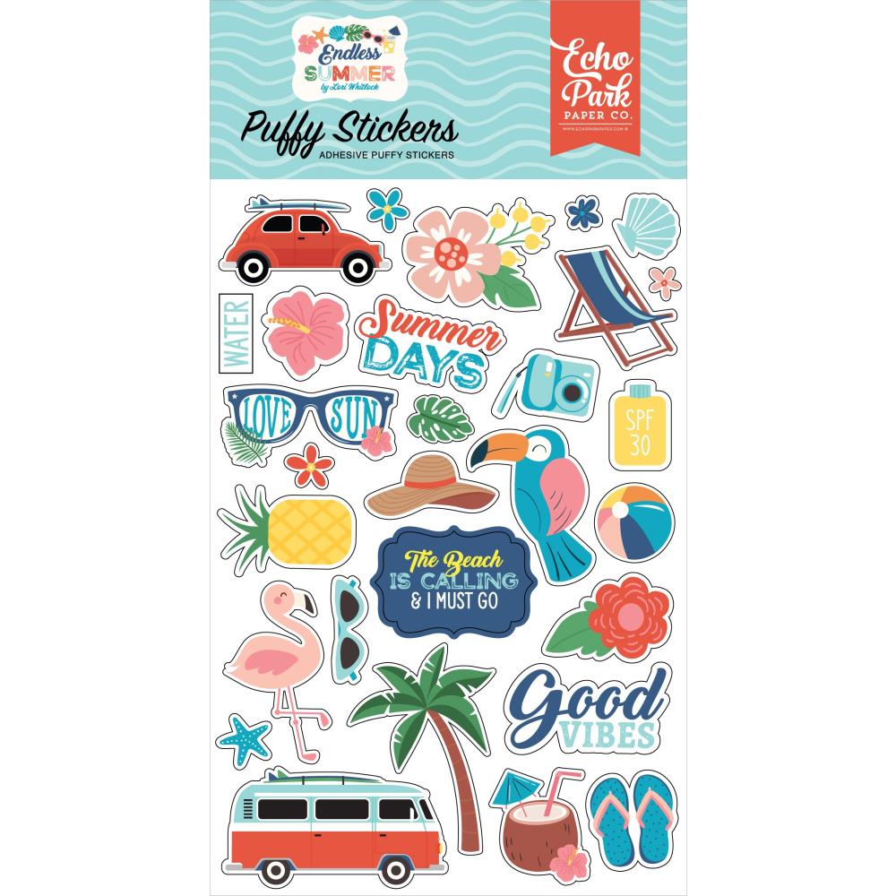 Echo Park Endless Summer Puffy Stickers (ES274066)