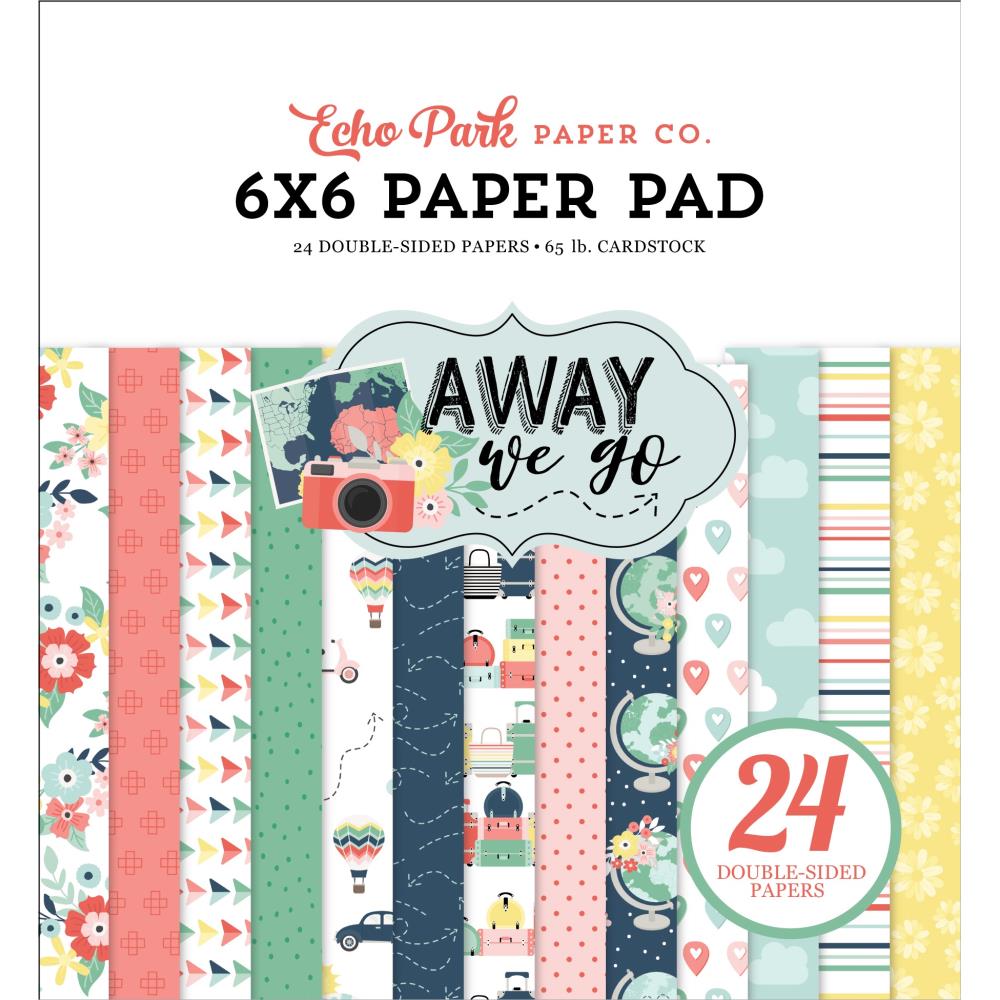 Echo Park Away We Go 6"x6" Double Sided Paper Pad (WG270023)