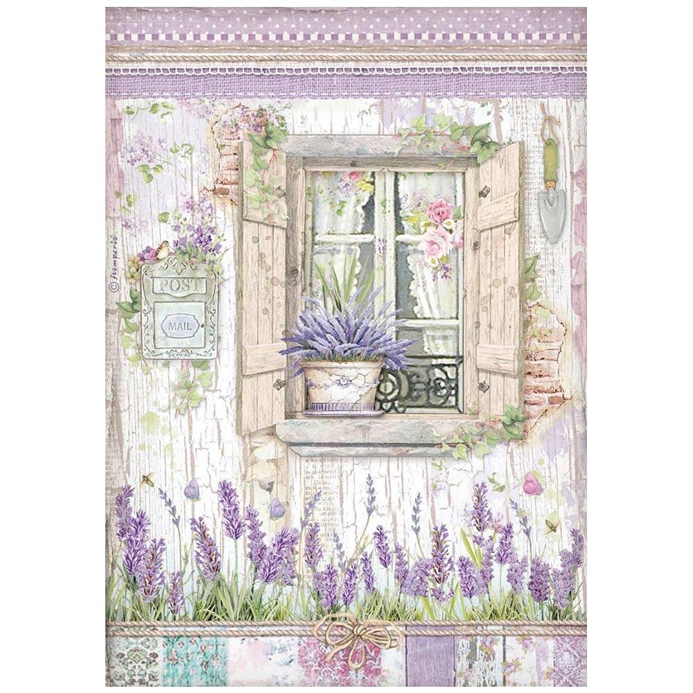 Stamperia Provence A4 Rice Paper Sheet: Window (DFSA4673)