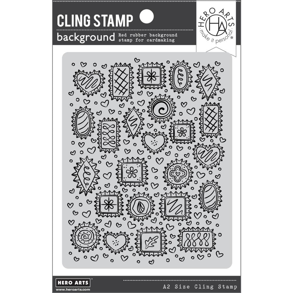 Hero Arts 4.5"x6" Cling Stamp: Chocolate Candy (HACG872)