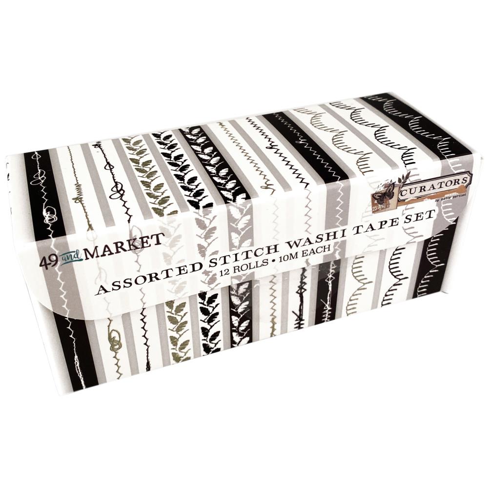 49 and Market Curators Washi Tape Stitch Set: Assortment 12/Rolls (C35632)