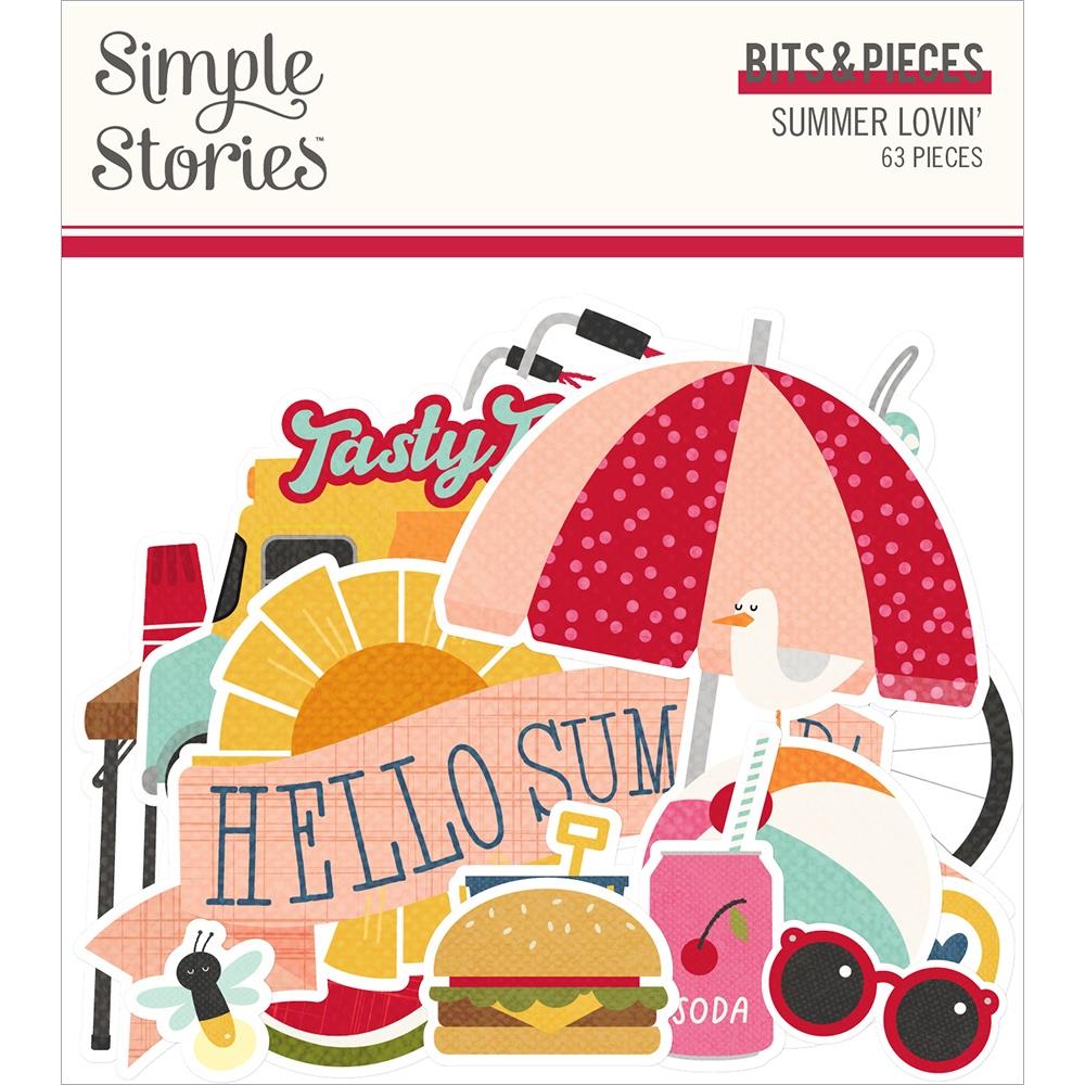 Simple Stories Summer Lovin' Bits and Pieces Die Cuts (SMR17317)