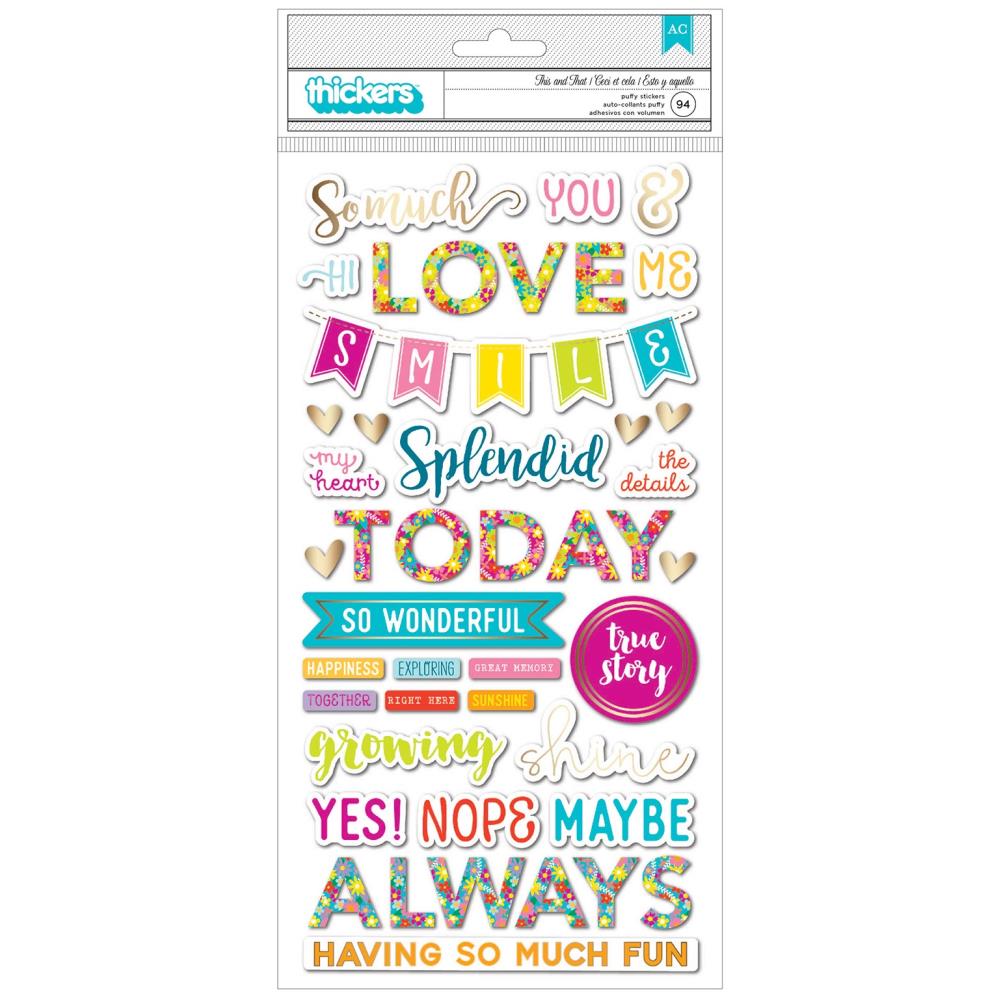 Paige Evans Splendid Thicker Stickers: This & That Phrase (PE003780)