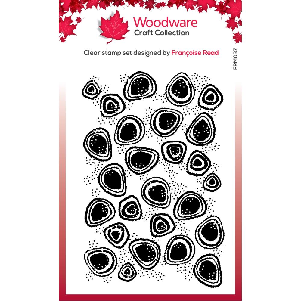 Woodware 3.8"x2.5" Clear Stamps: Spot Background (FRM037)