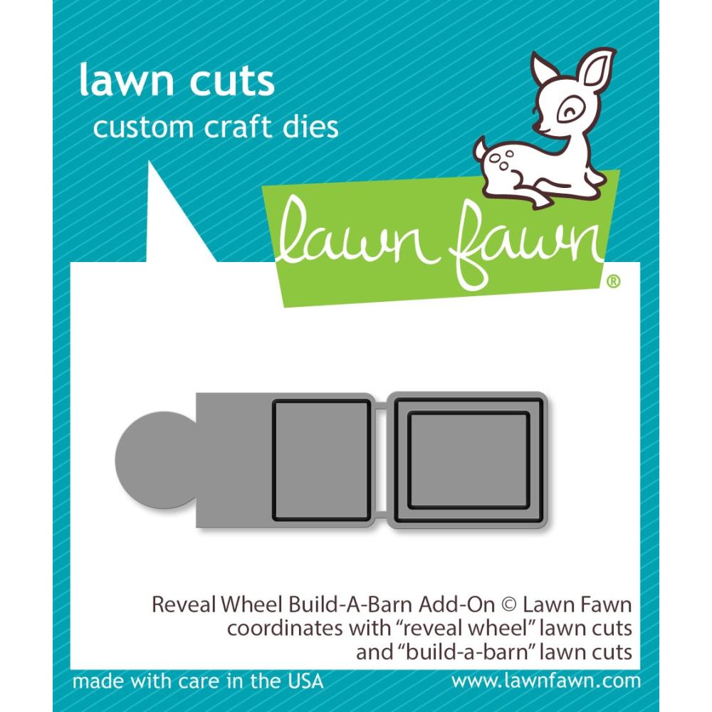 Lawn Fawn Lawn Cuts Custom Craft Die: Reveal Wheel Build-A-Barn, Add-On (LF2797)