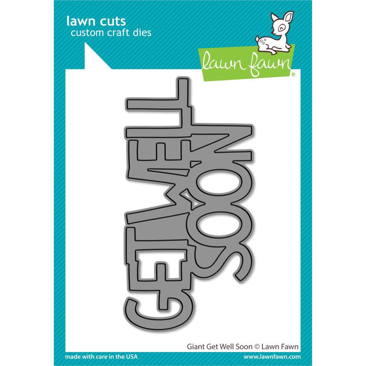 Lawn Fawn Lawn Cuts Custom Craft Die: Giant Get Well Soon (LF2804)
