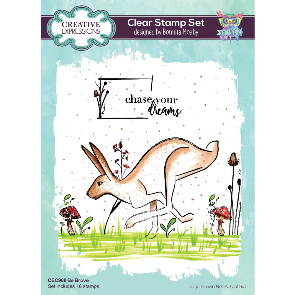 Creative Expressions 6"x8" Clear Stamps: Be Brave, by Bonnita Moaby (CEC988)