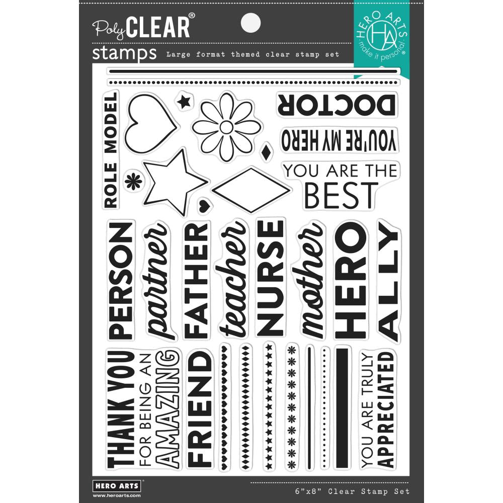 Hero Arts 6"x8" Clear Stamps: Special Thank You (HACM601)
