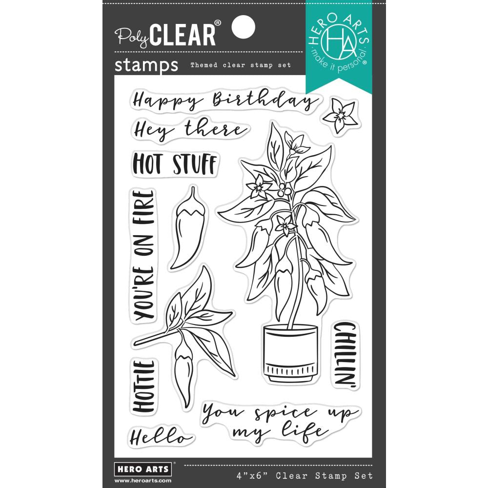 Hero Arts 4"x6" Clear Stamps: Hot Stuff (HACM602)