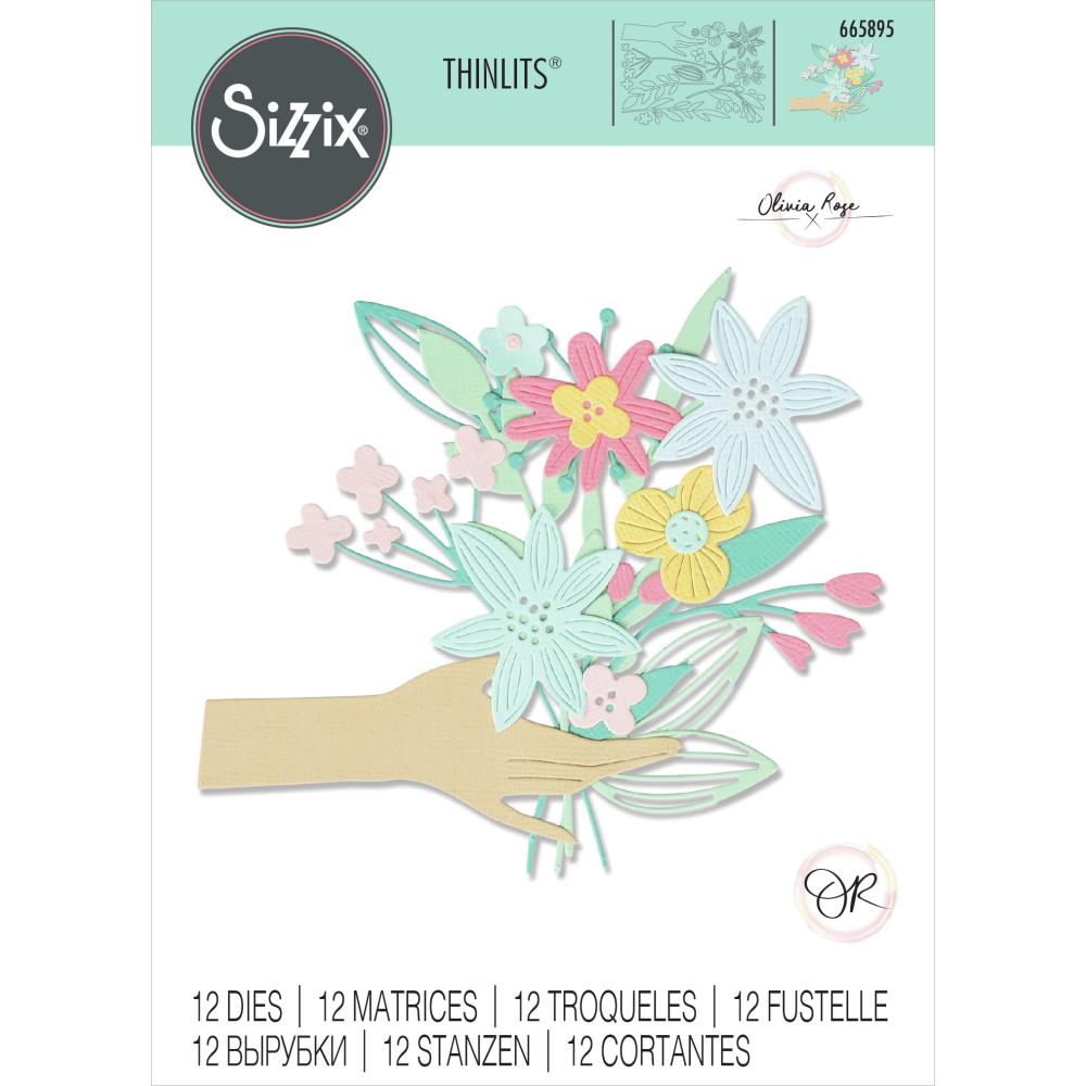 Sizzix Thinlits Dies: Pass The Bouquet, by Olivia Rose (665895)