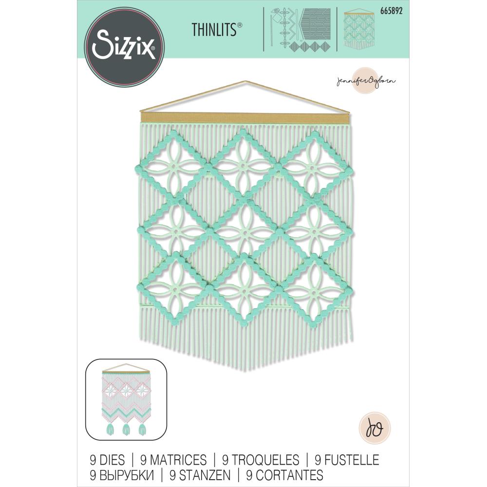Sizzix Thinlits Dies: Macrame Card Front, by Olivia Rose (665892)