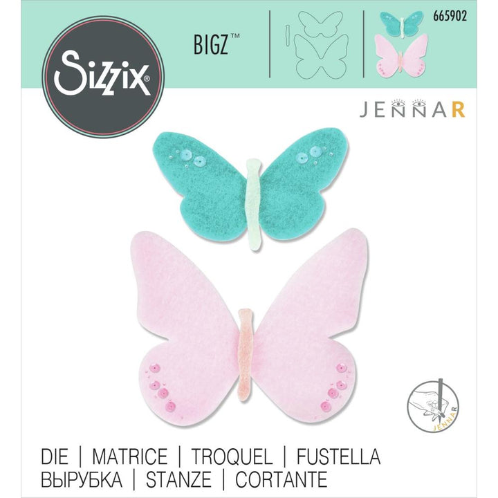 Sizzix Bigz Die: Textile Butterflies, by Jenna Rushforth (665902)