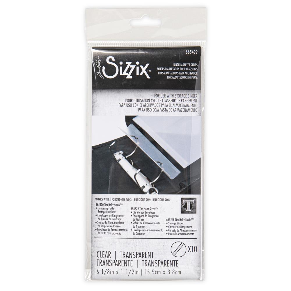 Tim Holtz Storage Adapter Adhesive Strips, 10/Pkg, by Sizzix (665499)
