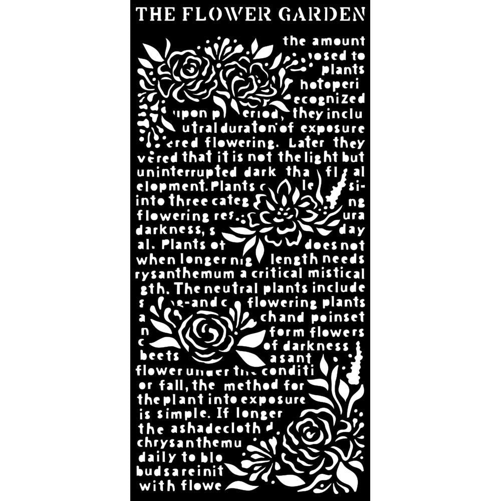 Stamperia Garden Of Promises 5"x10" Stencil: The Flower Garden (KSTDL61)